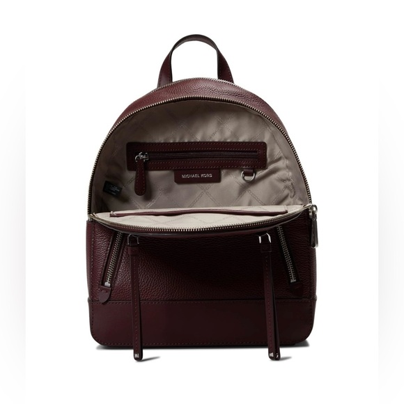 Michael Kors Brooklyn Medium Pebbled Leather Backpack - Picture 3 of 9